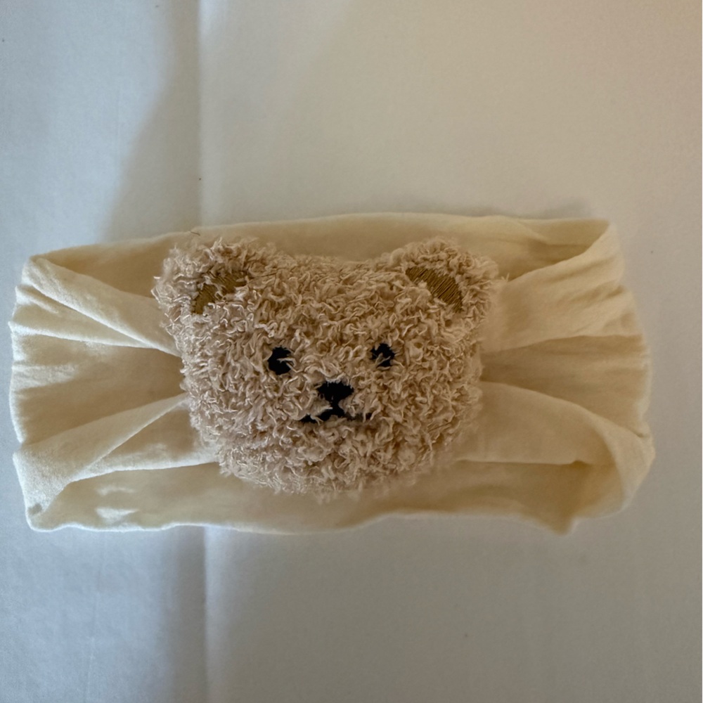 Charming Cream Bear Hairband for Kids